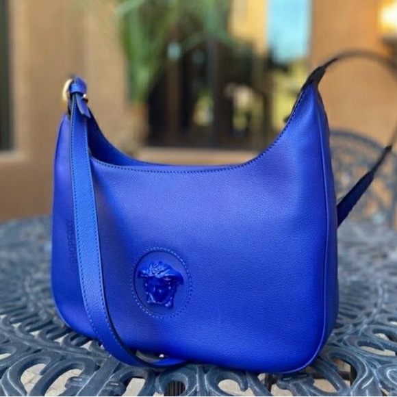 VERSACE La Medusa Medium Leather Hobo DESIGNER BAG-  Mint Condition - Picture 1 of 9